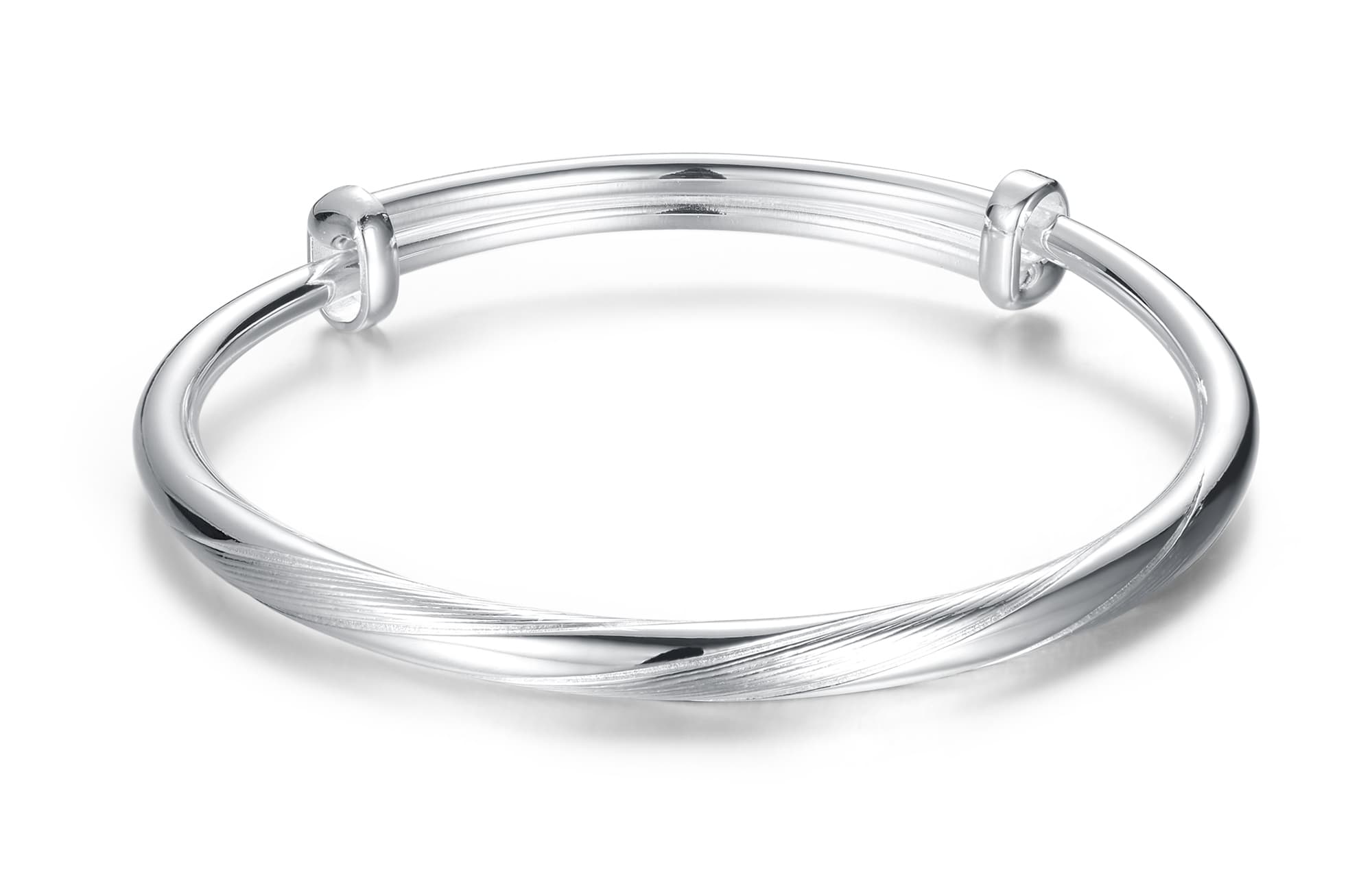 Женский браслет VIGG 999 Fine Silver, регулируемый, пушпульный