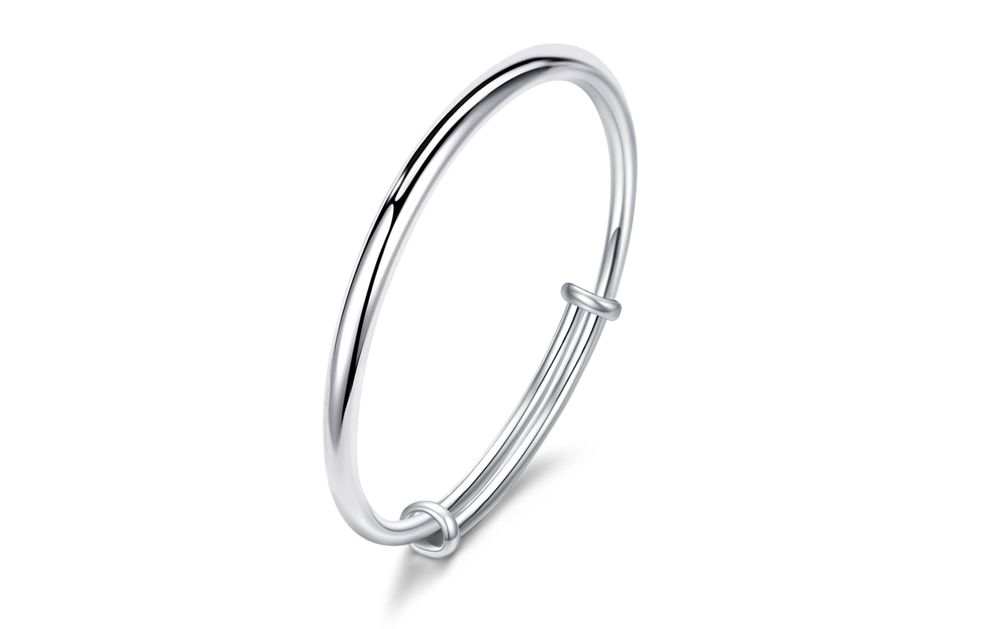 Женский браслет VIGG 999 Fine Silver, регулируемый, пушпульный