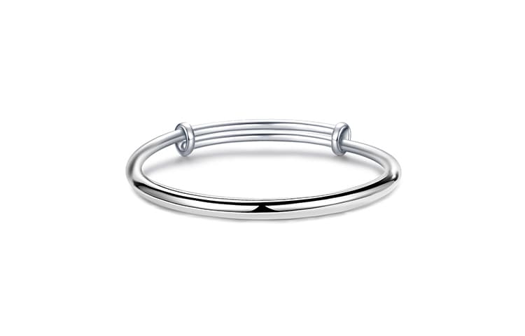 Женский браслет VIGG 999 Fine Silver, регулируемый, пушпульный