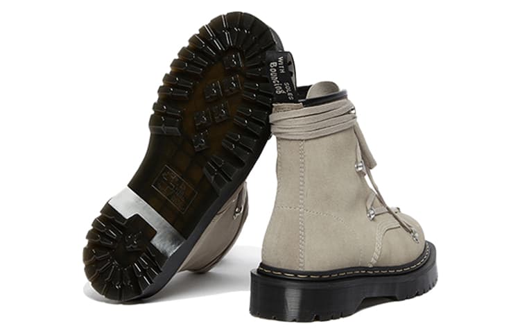 Martens Rick Owens X 1460 Bex Замшевые ботинки «Светло-серо-коричневый»