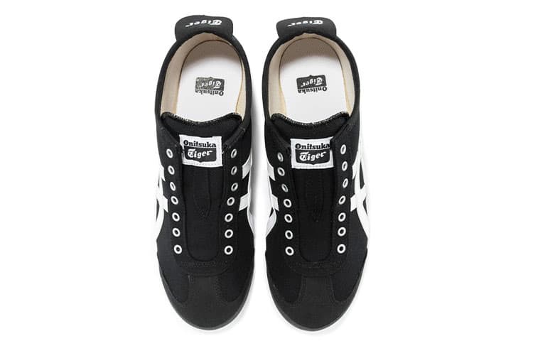 Onitsuka Tiger Mexico 66 слипоны черный белый