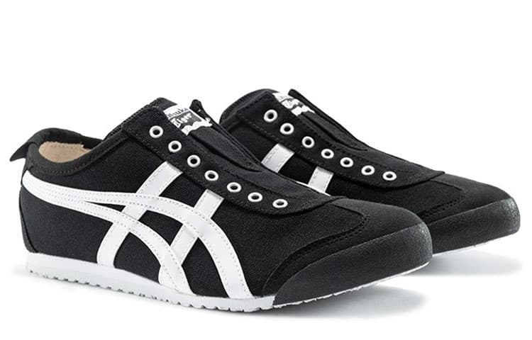 Onitsuka Tiger Mexico 66 слипоны черный белый