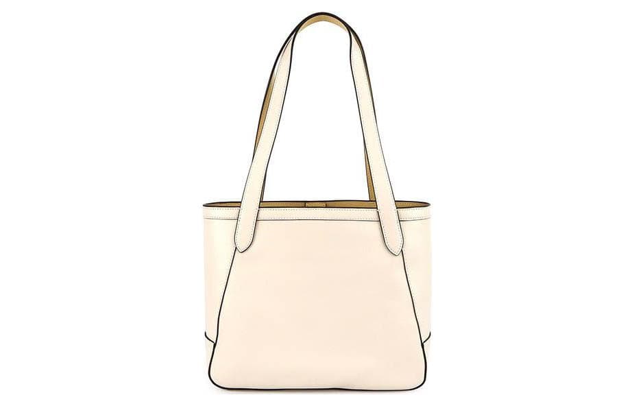 Кожаная большая сумка COACH, сумка для покупок, сумочка, сумка через плечо, женская, цвета экрю