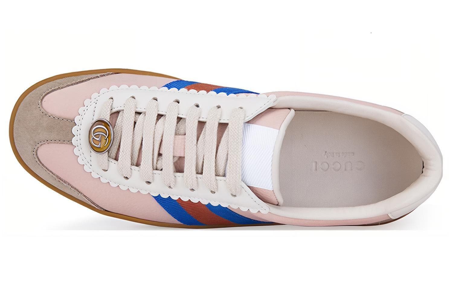 GUCCI Женские G74 Web Low 'Pink Oatmeal' 2021 Женские