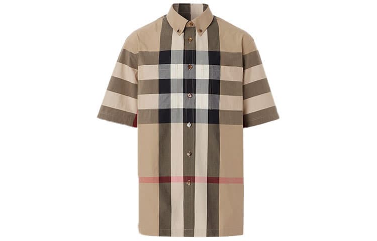 Burberry Thames Large Check Short Sleeve Shirt