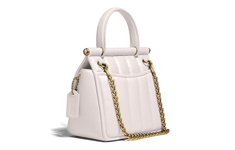 Сумка через плечо COACH Willis из овчины, сумка через плечо, маленький размер, женская, розовая, белая