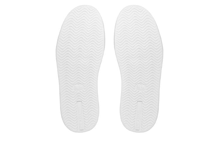 Кожаные кроссовки PRADA Macro Белый Черный