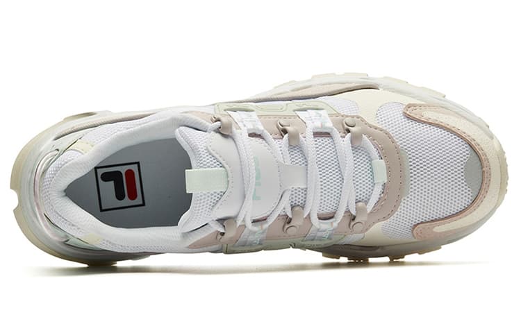 FILA TREK Baby's Breath Low Top Массивные кроссовки женские Бежевый Белый Розовый
