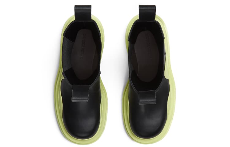 Ботинки челси Bottega Veneta BV Tire женские черные зеленые