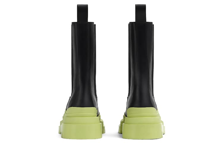 Ботинки челси Bottega Veneta BV Tire женские черные зеленые