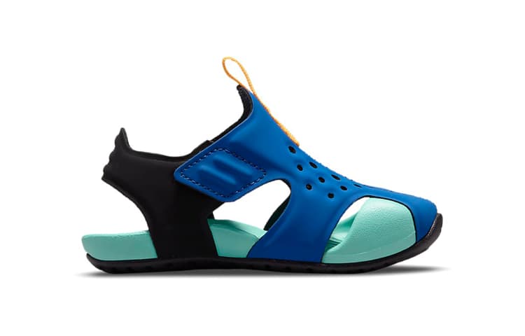 Nike Sunray Protect 2 BT Дышащие низкие туфли для малышей Синий Красный Зеленый Несоответствующие модели для младенцев и малышей