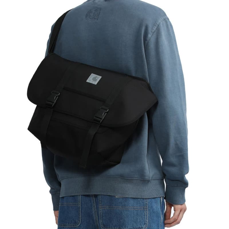 Carhartt WIP Нейлоновая сумка через плечо Сумка через плечо Обычная унисекс черная