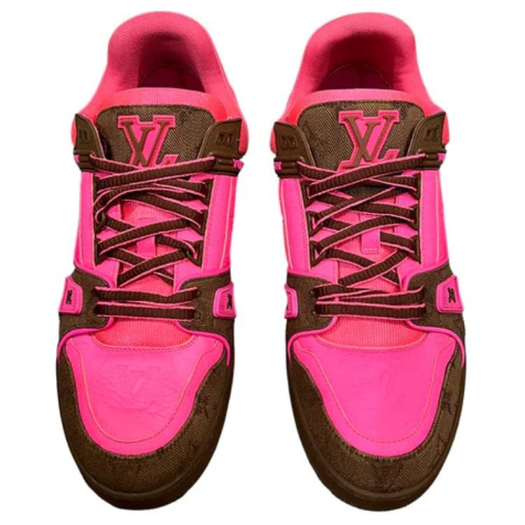 LOUIS VUITTON Кроссовки «Розовый монограмма»