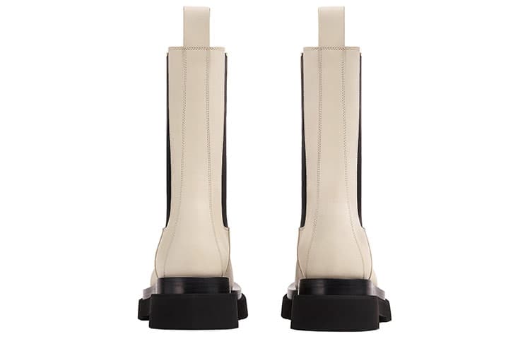 Женские ботинки челси Bottega Veneta Tire кремового цвета