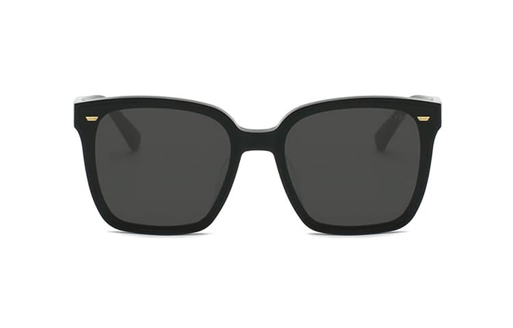 Квадратные солнцезащитные очки Prsr в пластинчатой ​​оправе унисекс, черные