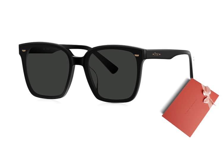 Квадратные солнцезащитные очки Prsr в пластинчатой ​​оправе унисекс, черные