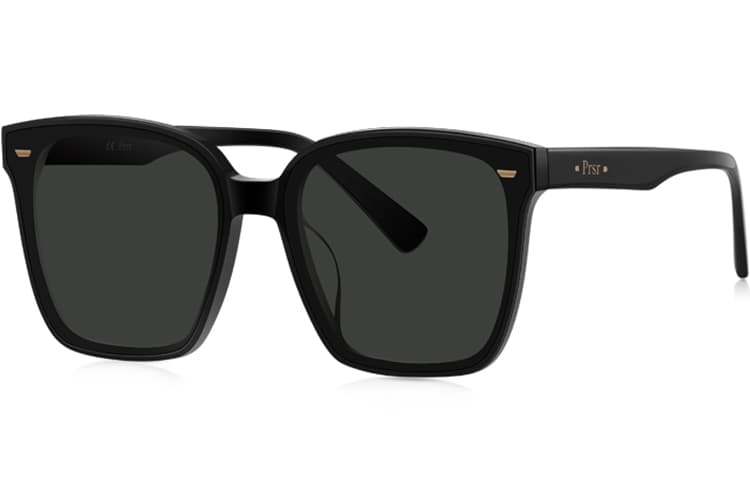 Квадратные солнцезащитные очки Prsr в пластинчатой ​​оправе унисекс, черные