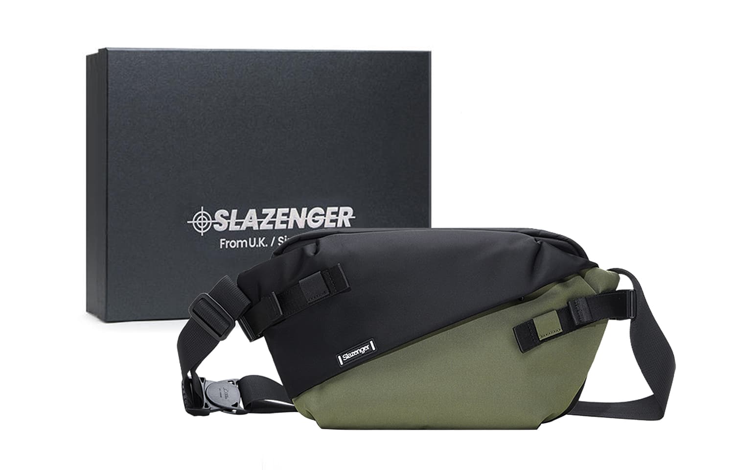 Поясная сумка из ткани Slazenger, обычный, унисекс, многоцветная