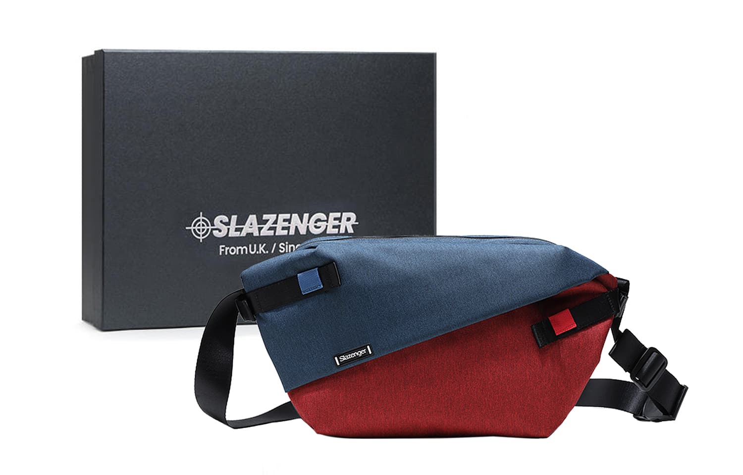 Поясная сумка из ткани Slazenger, обычный, унисекс, многоцветная