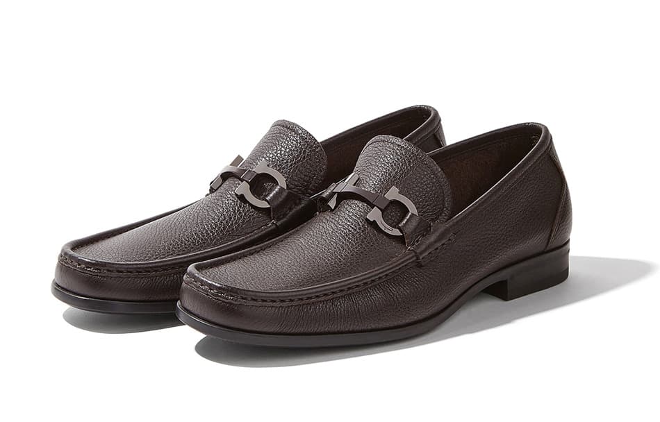 FERRAGAMO Мокасины с деталями Gancini