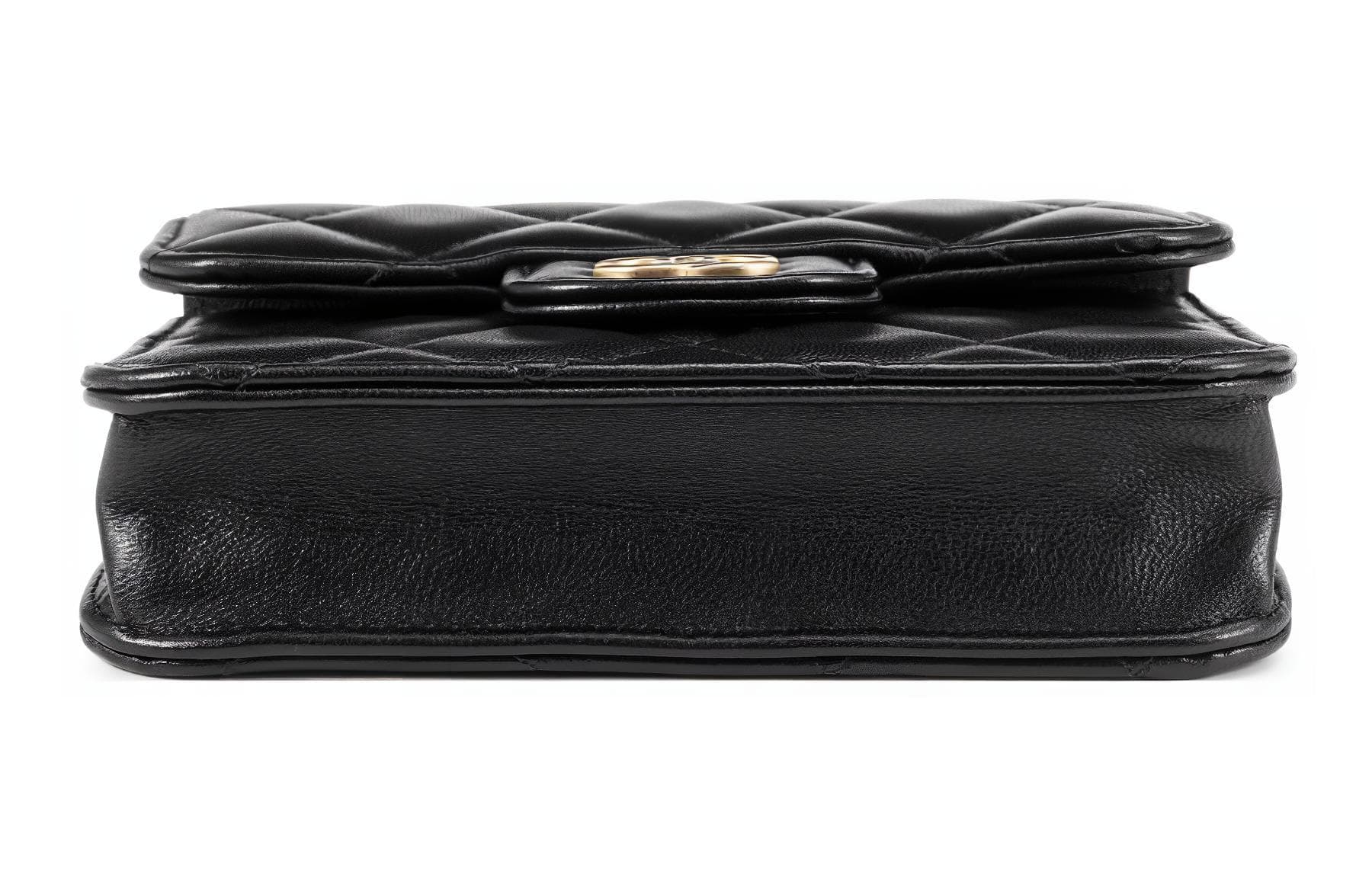 CHANEL Сумка с клапаном из овчины, сумка через плечо, сумка через плечо, мини-женская черная