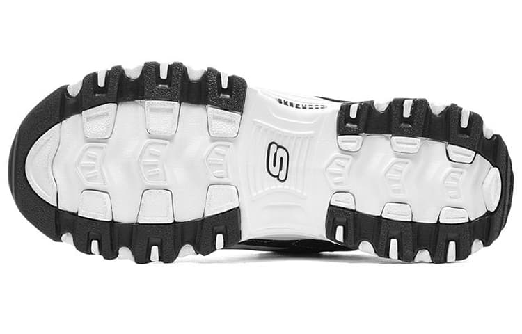 Skechers D'LITES 1.0 Lace Bear Low Top Массивные кроссовки женские белые черные