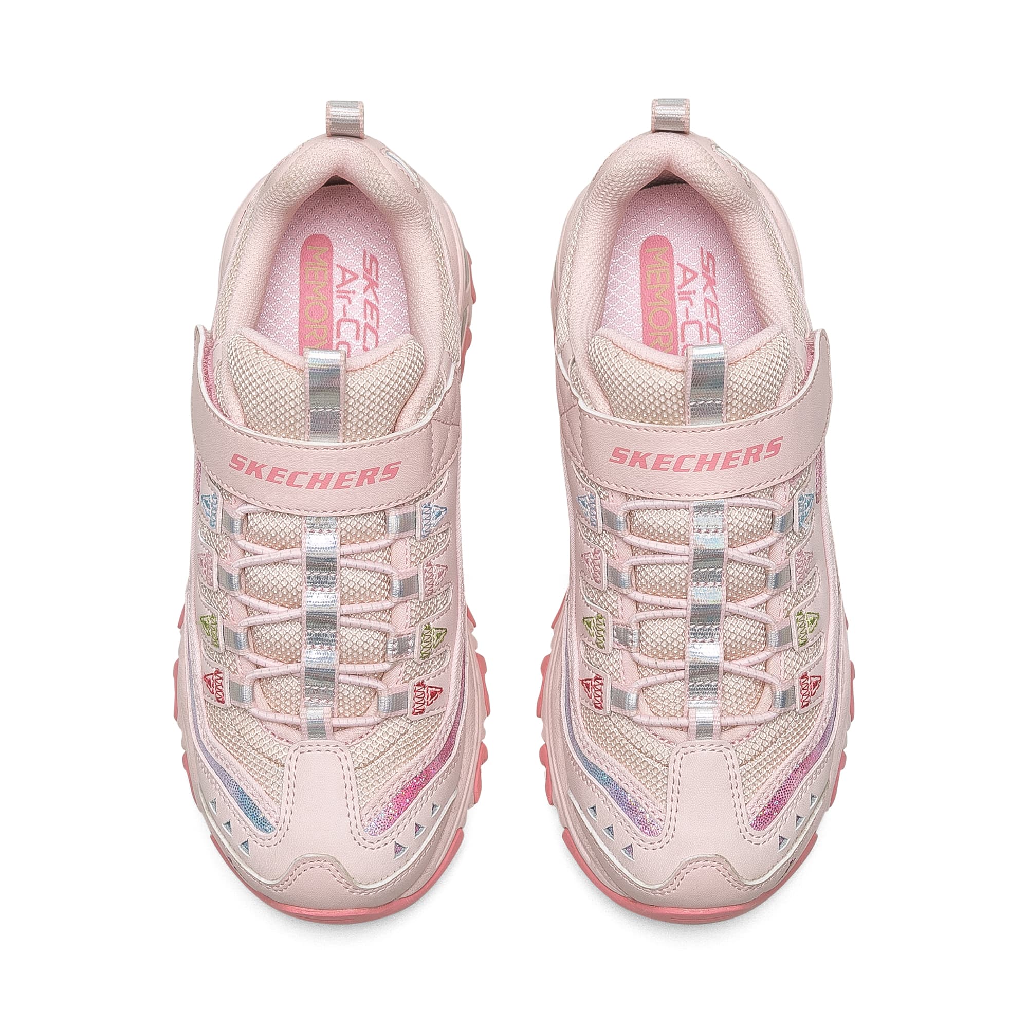 Нескользящие износостойкие низкие кроссовки Skechers для детей, розовые подростковые туфли