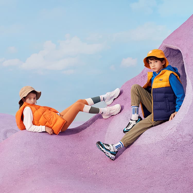 Нескользящие износостойкие низкие кроссовки Skechers для детей, розовые подростковые туфли