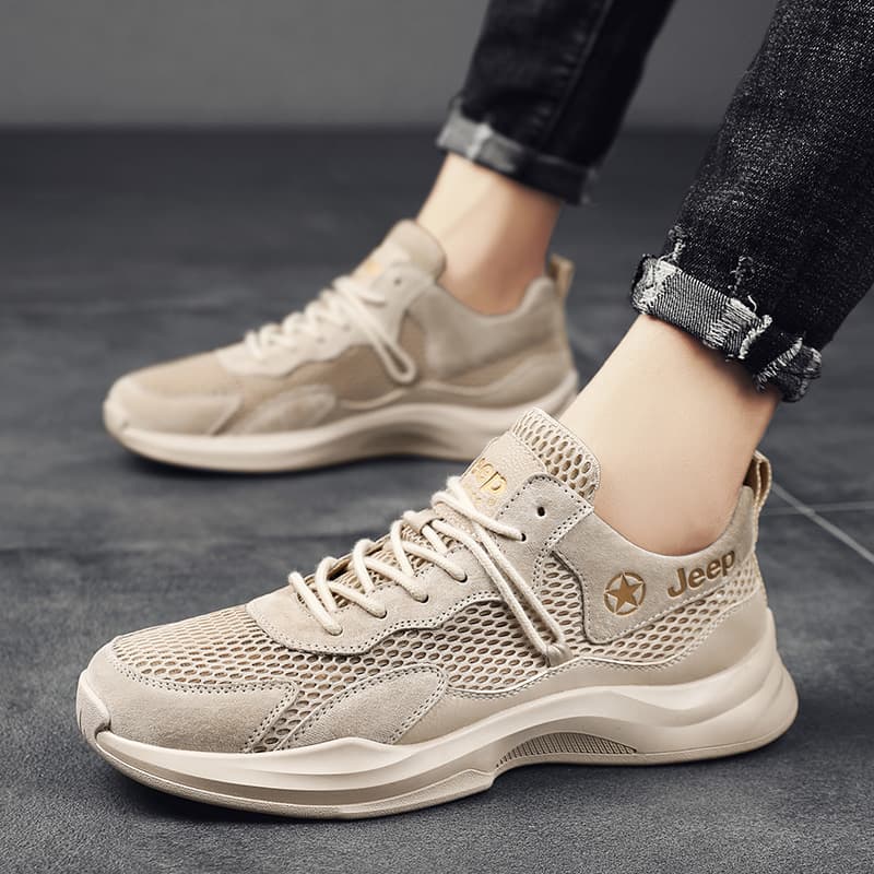 Повседневная обувь Jeep Low top Мужская песочного цвета