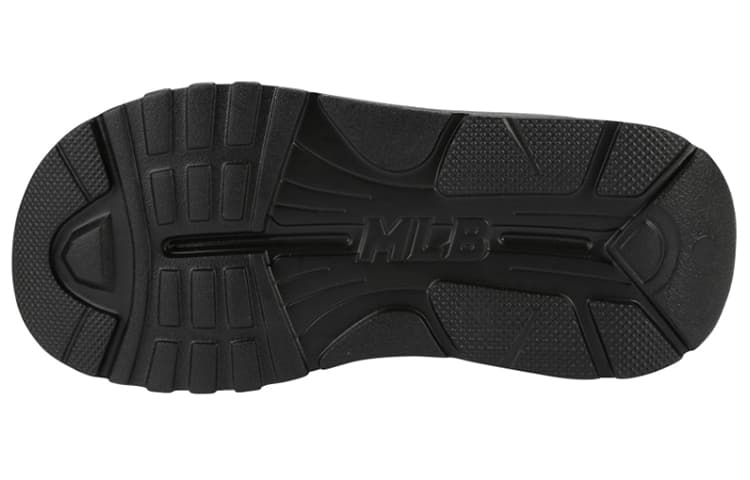 MLB Slipper Нескользящие шлепанцы на резиновой подошве унисекс, черные