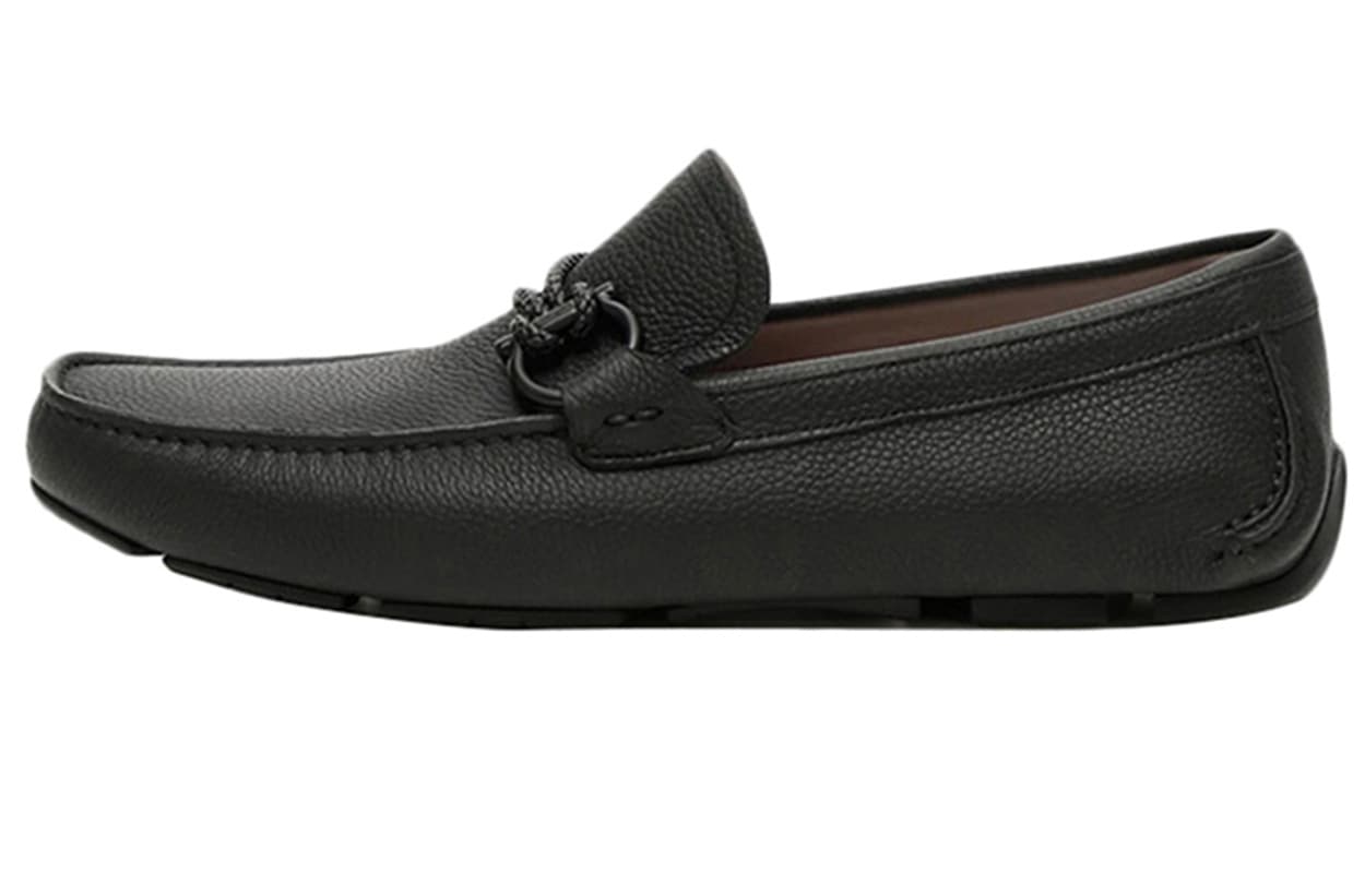 FERRAGAMO Front 4 Leather Loafers