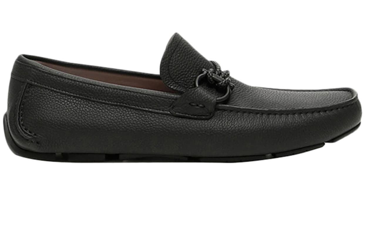 Кожаные лоферы FERRAGAMO Front 4