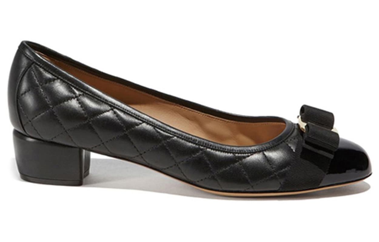 FERRAGAMO Туфли с орнаментом Vara-bow 40 мм