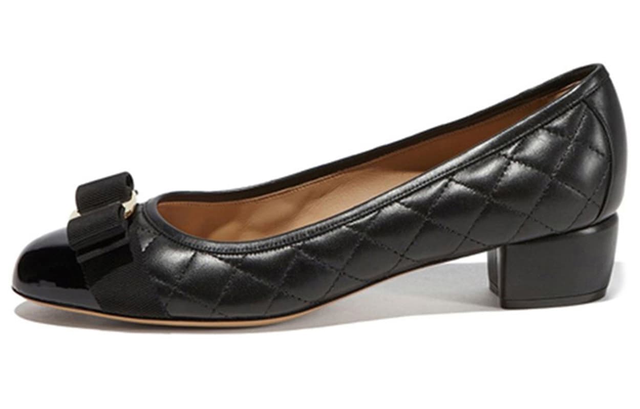 FERRAGAMO Ornament Vara-bow 40mm Pumps
