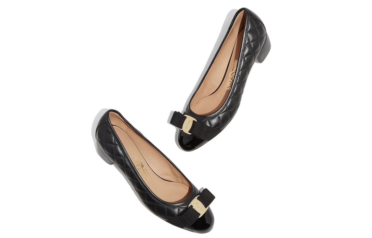 FERRAGAMO Туфли с орнаментом Vara-bow 40 мм