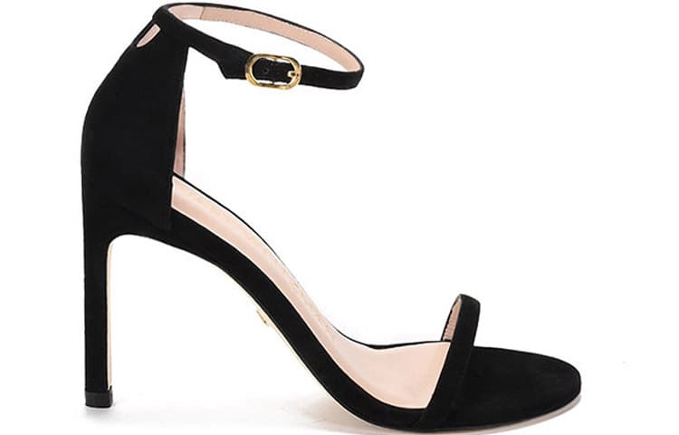 Stuart Weitzman Велюровые босоножки на каблуке