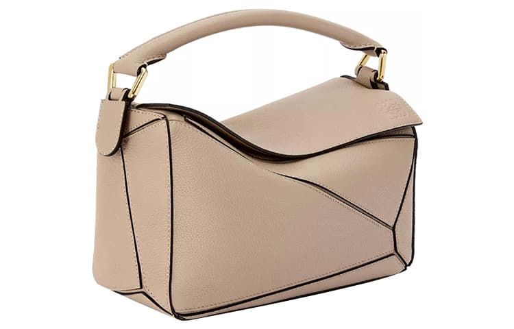 Сумка LOEWE Puzzle из коровьей кожи, маленькая женская, песочного цвета