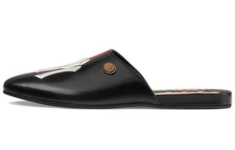 GUCCI New York Yankees X GUCCI Women's Princetown Slipper 'Black' Women's