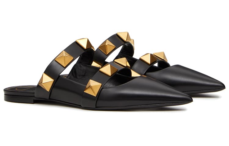 Мюли на плоской подошве с римскими заклепками Valentino Garavani