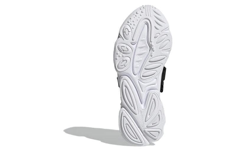 Adidas Originals Ozweego Sandal Модные повседневные унисекс черно-белые сандалии на липучке «Черно-белый»