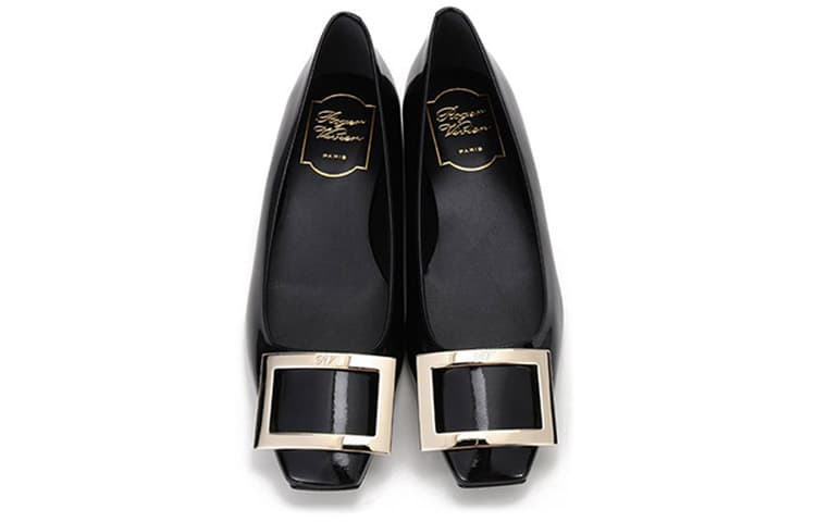 Кожаные балетки Roger Vivier женские