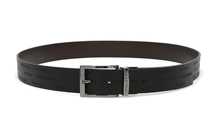 Двусторонний ремень EMPORIO ARMANI с тисненым логотипом