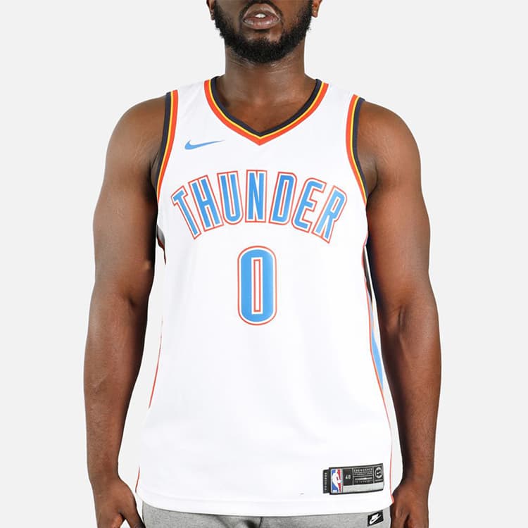 Баскетбольная майка без рукавов Nike X NBA Russell Westbrook Association Edition, белая