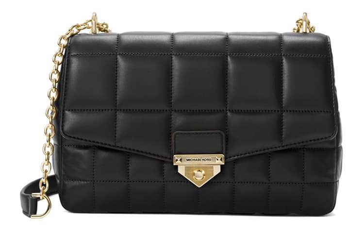 MICHAEL KORS Soho Sheepskin Portable Crossbody Bag, Shoulder Bag Women's Black