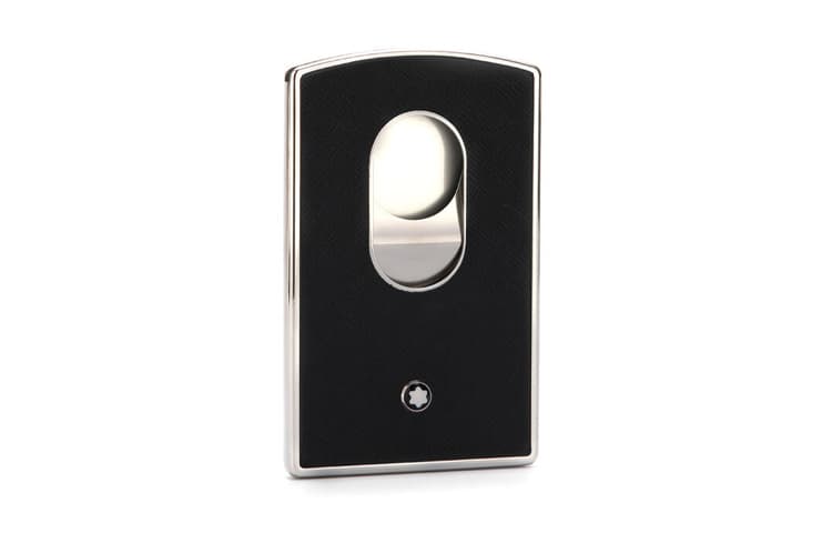 MONTBLANC Cow Leather Business Card Holder Men's Black