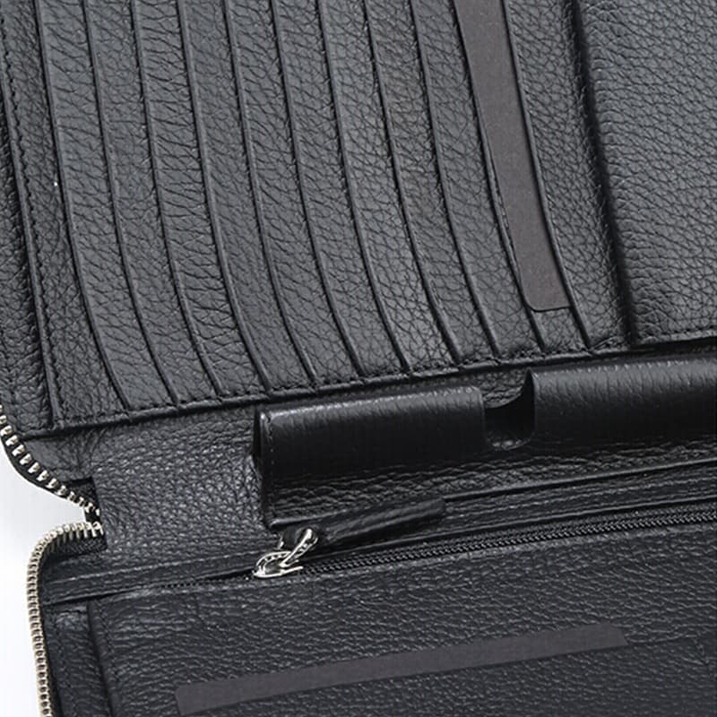 MONTBLANC Мужской кошелек из коровьей кожи, черный