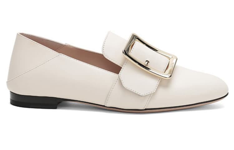 Лоферы BALLY женские цвета слоновой кости белые