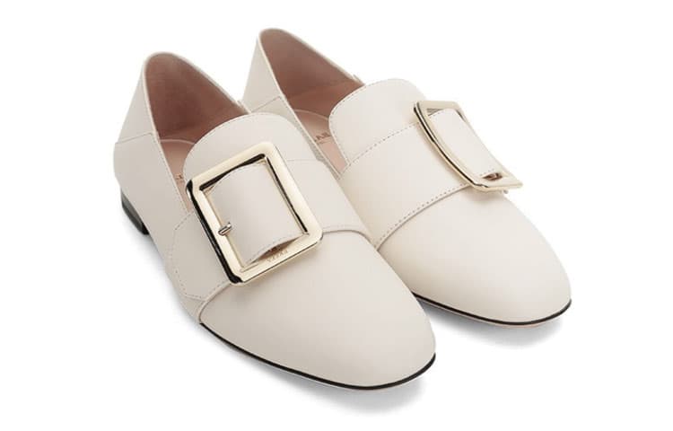 Лоферы BALLY женские цвета слоновой кости белые