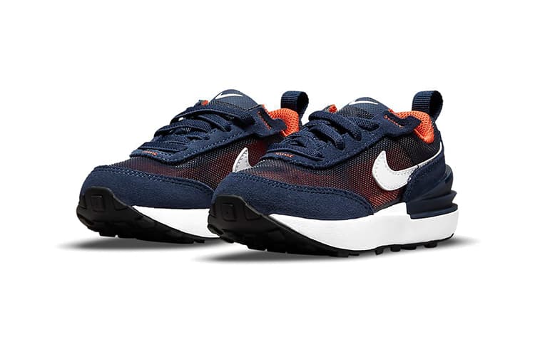 Спортивная повседневная обувь Nike Waffle One Low Top Синий Оранжевый для младенцев и малышей