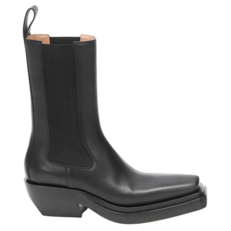 Короткие женские ботинки челси Bottega Veneta, черные